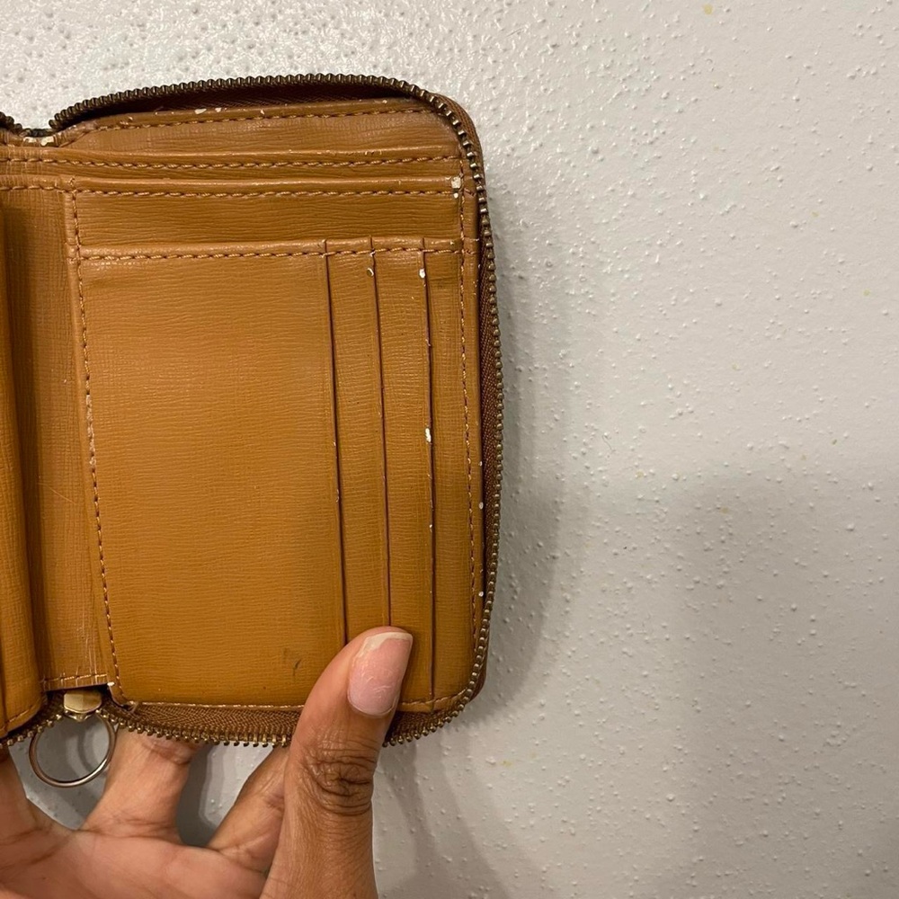 Fossil Tile Patterned Brown Wallet - image 6